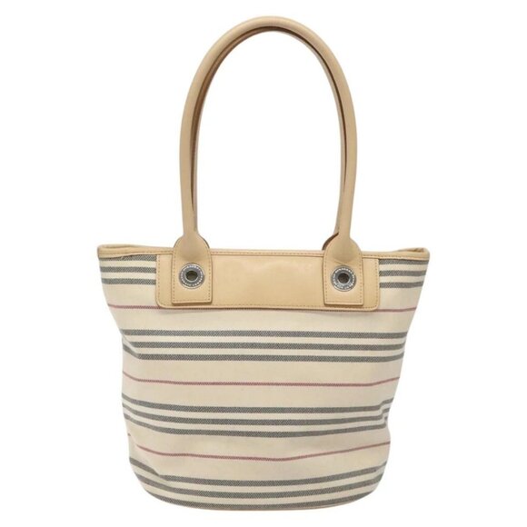 BURBERRY Nova Check Tote Bag Canvas Beige Auth - Picture 7 of 16